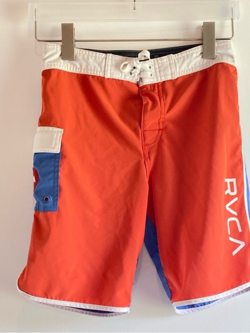 RVCA Red and blue Board Shorts size 26